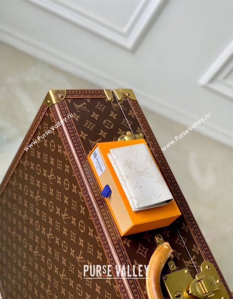 Louis Vuitton Slim Card Holder Wallet in Monogram Heritage Canvas M14817 Off-White 2025 (KI-250701102)