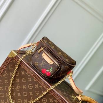 Louis Vuitton LV x TM Mini Bumbag in Brown Cherry Monogram Canvas M13449 Brown 2025 (KI-250702012)