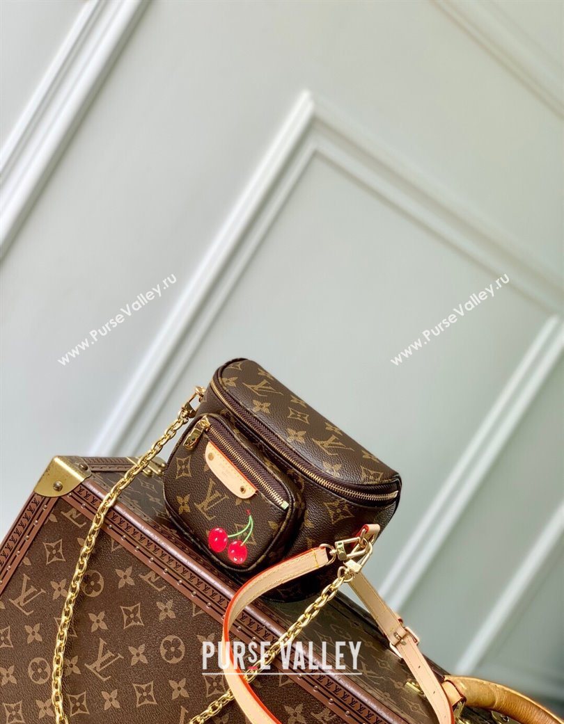 Louis Vuitton LV x TM Mini Bumbag in Brown Cherry Monogram Canvas M13449 Brown 2025 (KI-250702012)