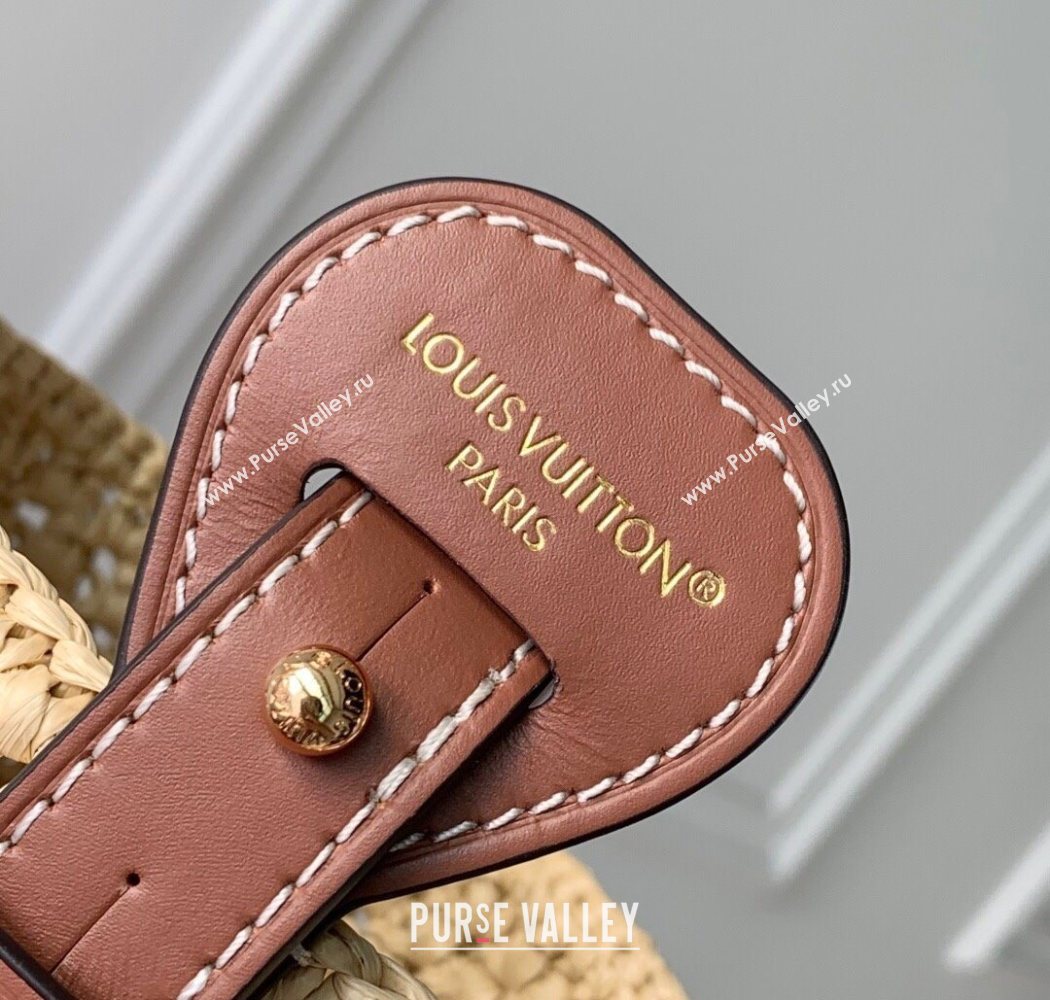 Louis Vuitton All In BB Bucket Bag in Brown Raffia Straw 2025 M14217 (KI-250702032)