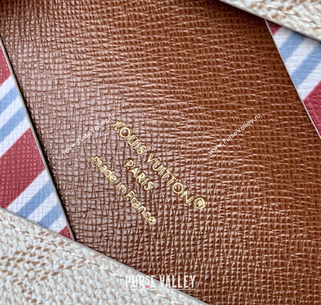 Louis Vuitton Slim Card Holder Wallet in Monogram Heritage Canvas M14817 Off-White 2025 (KI-250701102)