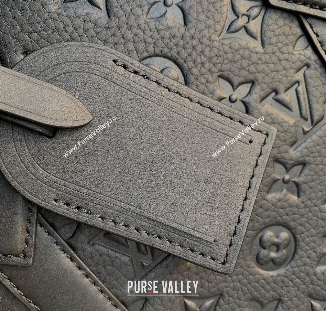 Louis Vuitton Mens Sac Plat NV bag in Black Taurillon Leather M21866 (KI-250702033)