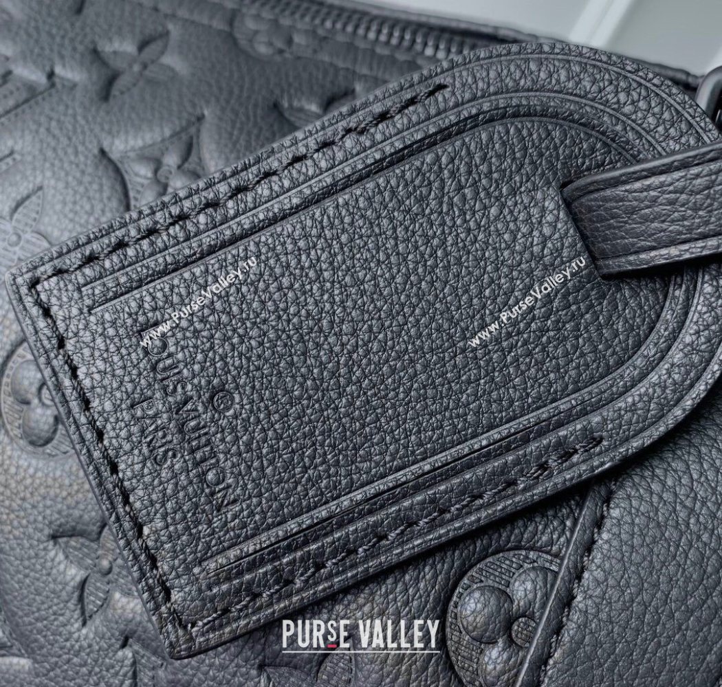 Louis Vuitton Keepall Bandouliere 50 Travel Bag in Black Monogram Shadow Leather M44810 2025 (KI-250702035)