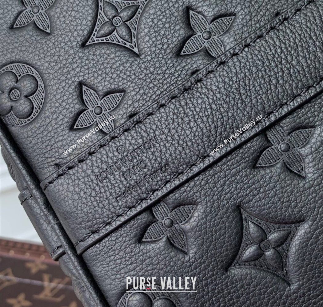 Louis Vuitton Keepall Bandouliere 50 Travel Bag in Black Monogram Shadow Leather M44810 2025 (KI-250702035)