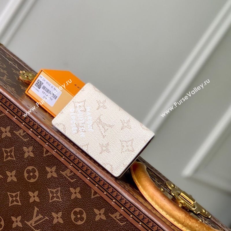 Louis Vuitton Pocket Organizer Wallet in Monogram Heritage Canvas M14689 Off-White 2025 (KI-250701104)
