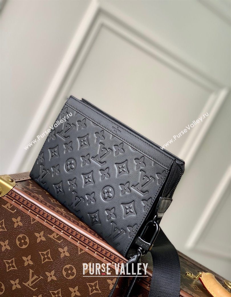 Louis Vuitton Mens Gaston Wearable Wallet in Monogram Shadow Leather M81115 Black 2025 (KI-250702039)