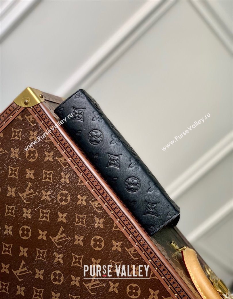 Louis Vuitton Mens Gaston Wearable Wallet in Monogram Shadow Leather M81115 Black 2025 (KI-250702039)