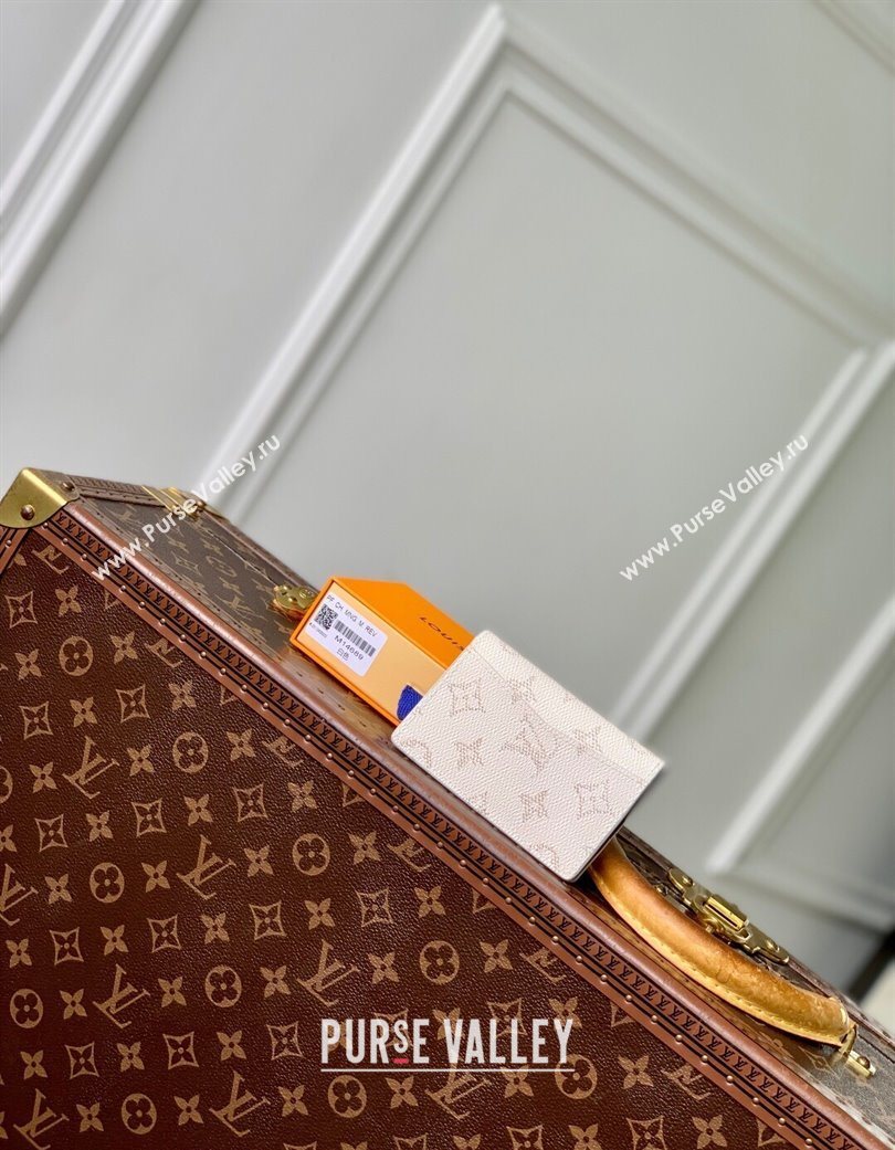 Louis Vuitton Pocket Organizer Wallet in Monogram Heritage Canvas M14689 Off-White 2025 (KI-250701104)