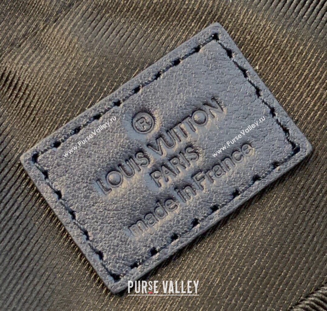 Louis Vuitton Mens Duo Messenger Bag in Monogram Shadow Leather Navy Blue M45730 2025 (KI-250702041)