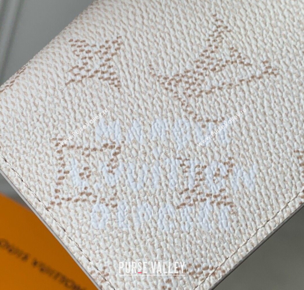 Louis Vuitton Pocket Organizer Wallet in Monogram Heritage Canvas M14689 Off-White 2025 (KI-250701104)