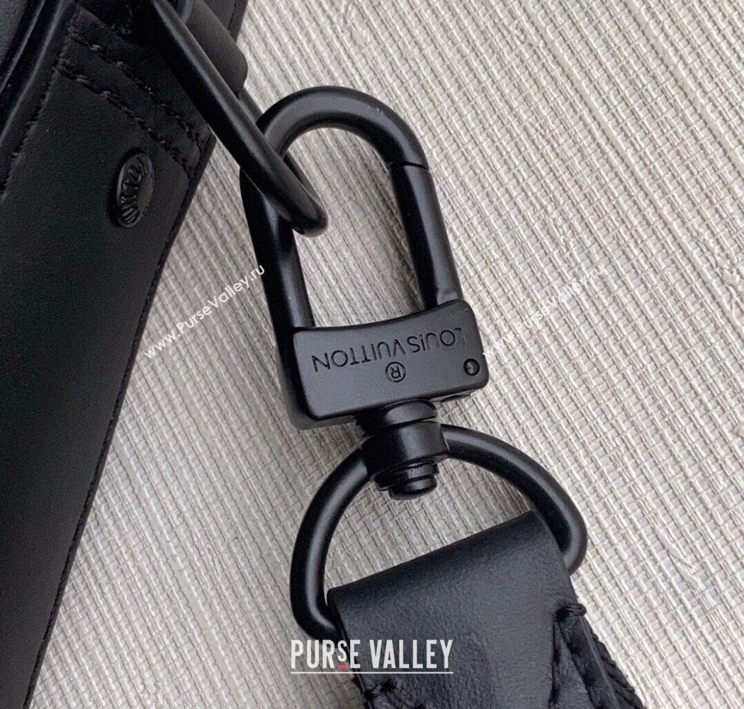 Louis Vuitton Mens Duo Messenger Bag in Monogram Shadow Leather Black M69827 2025 (KI-250702042)