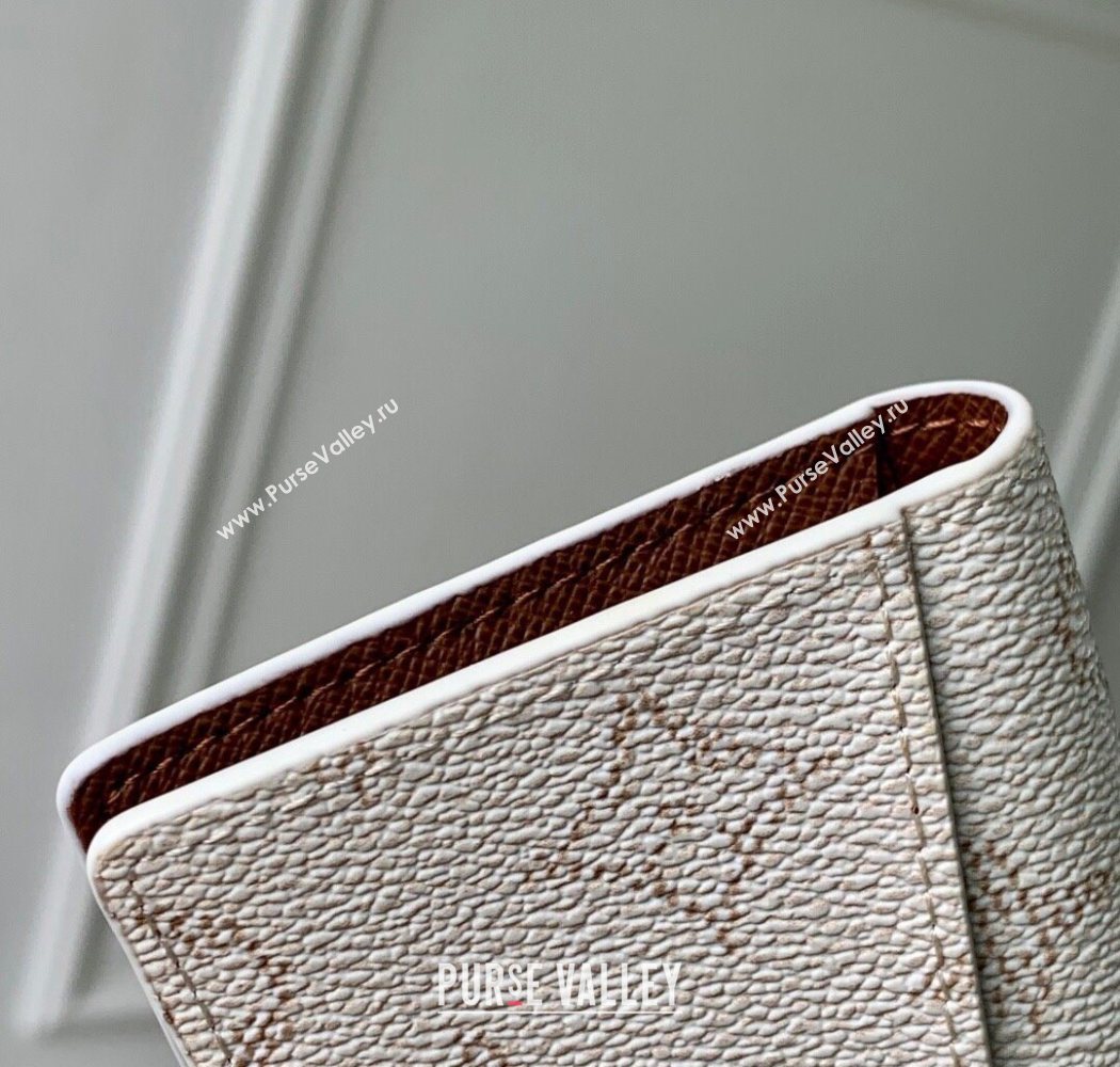 Louis Vuitton Pocket Organizer Wallet in Monogram Heritage Canvas M14689 Off-White 2025 (KI-250701104)