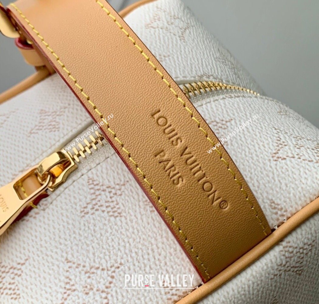 Louis Vuitton Mens Locker Dopp Kit Cluch in Monogram Heritage Canvas M14839 Off-White 2025 (KI-250701107)