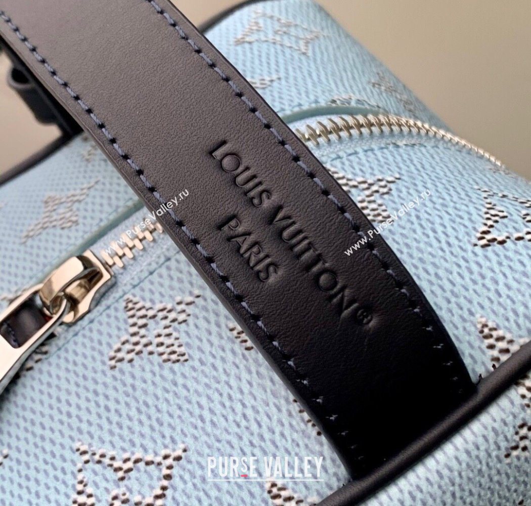 Louis Vuitton Mens Locker Dopp Kit Cluch in Monogram Heritage Canvas M14839 Blue 2025 (KI-250701108)