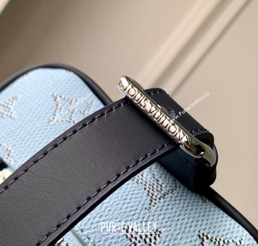 Louis Vuitton Mens Locker Dopp Kit Cluch in Monogram Heritage Canvas M14839 Blue 2025 (KI-250701108)