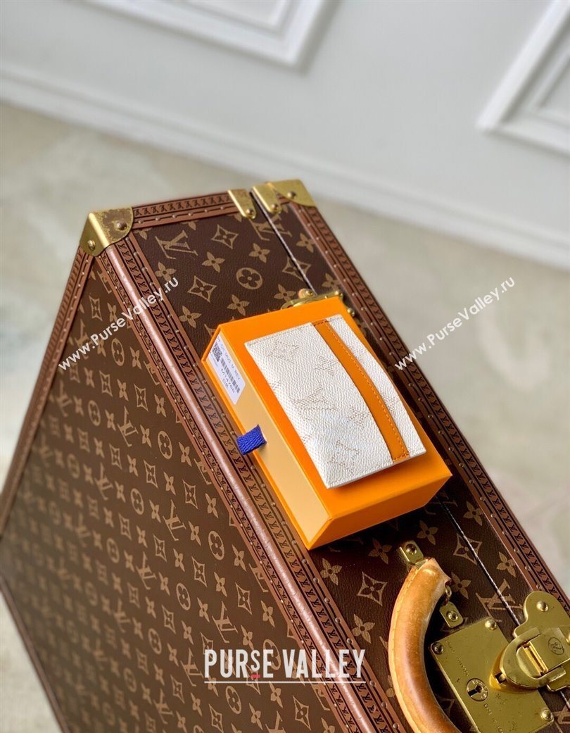 Louis Vuitton Double Card Holder Wallet in Monogram Heritage Canvas M14766 Off-White 2025 (KI-250701106)
