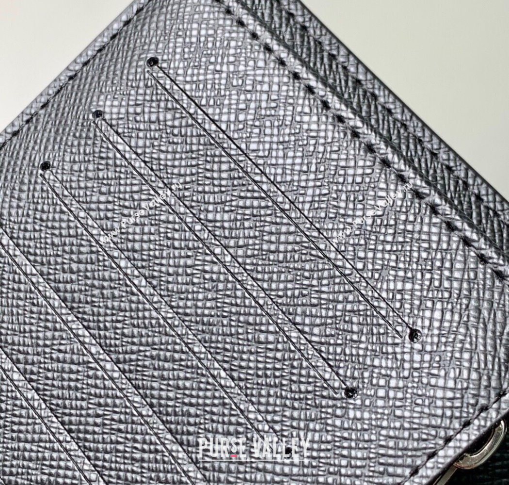 Louis Vuitton Brazza Wallet in Monogram Heritage Canvas M12656 Blue 2025 (KI-250701097)