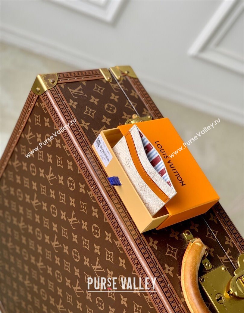 Louis Vuitton Double Card Holder Wallet in Monogram Heritage Canvas M14766 Off-White 2025 (KI-250701106)