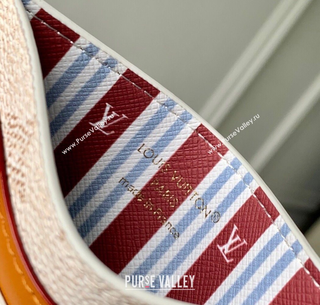 Louis Vuitton Double Card Holder Wallet in Monogram Heritage Canvas M14766 Off-White 2025 (KI-250701106)