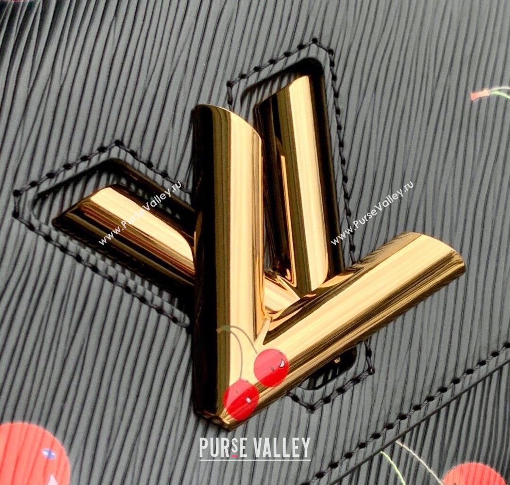 Louis Vuitton LV x TM Twist MM Bag in Black Cherry Epi leather M14094 2025 (KI-250702009)