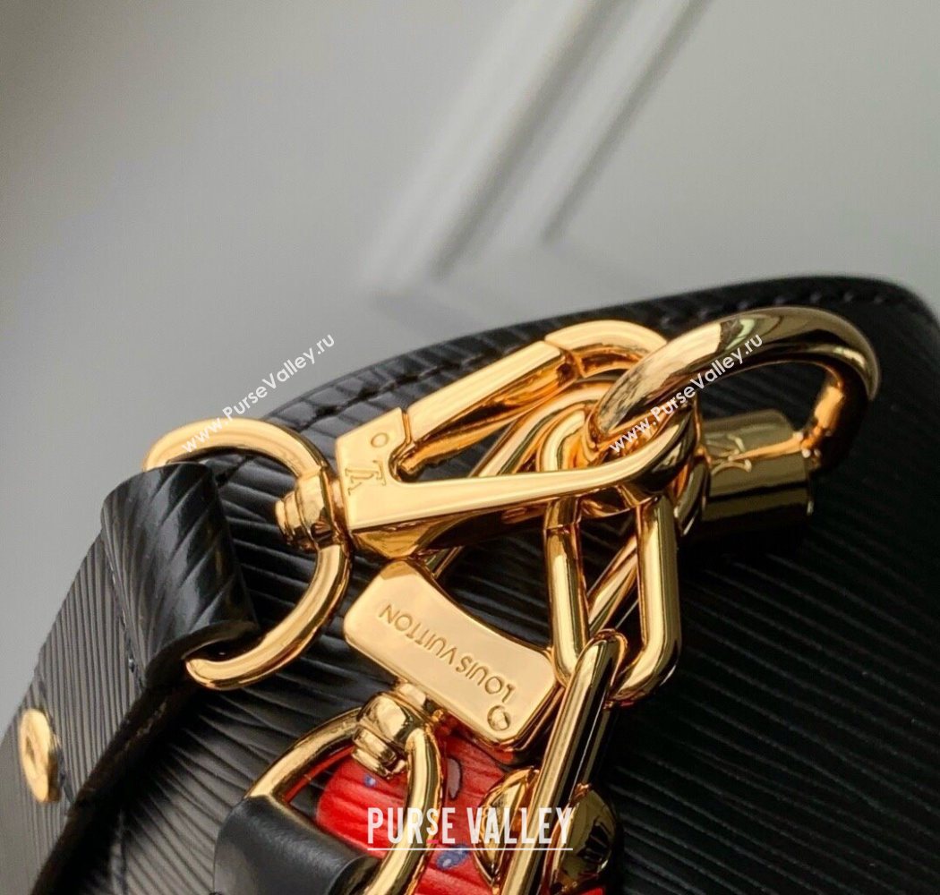 Louis Vuitton LV x TM Twist MM Bag in Black Cherry Epi leather M14094 2025 (KI-250702009)