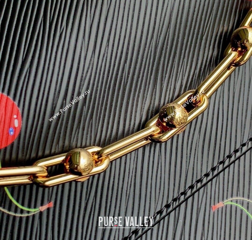 Louis Vuitton LV x TM Twist MM Bag in Black Cherry Epi leather M14094 2025 (KI-250702009)