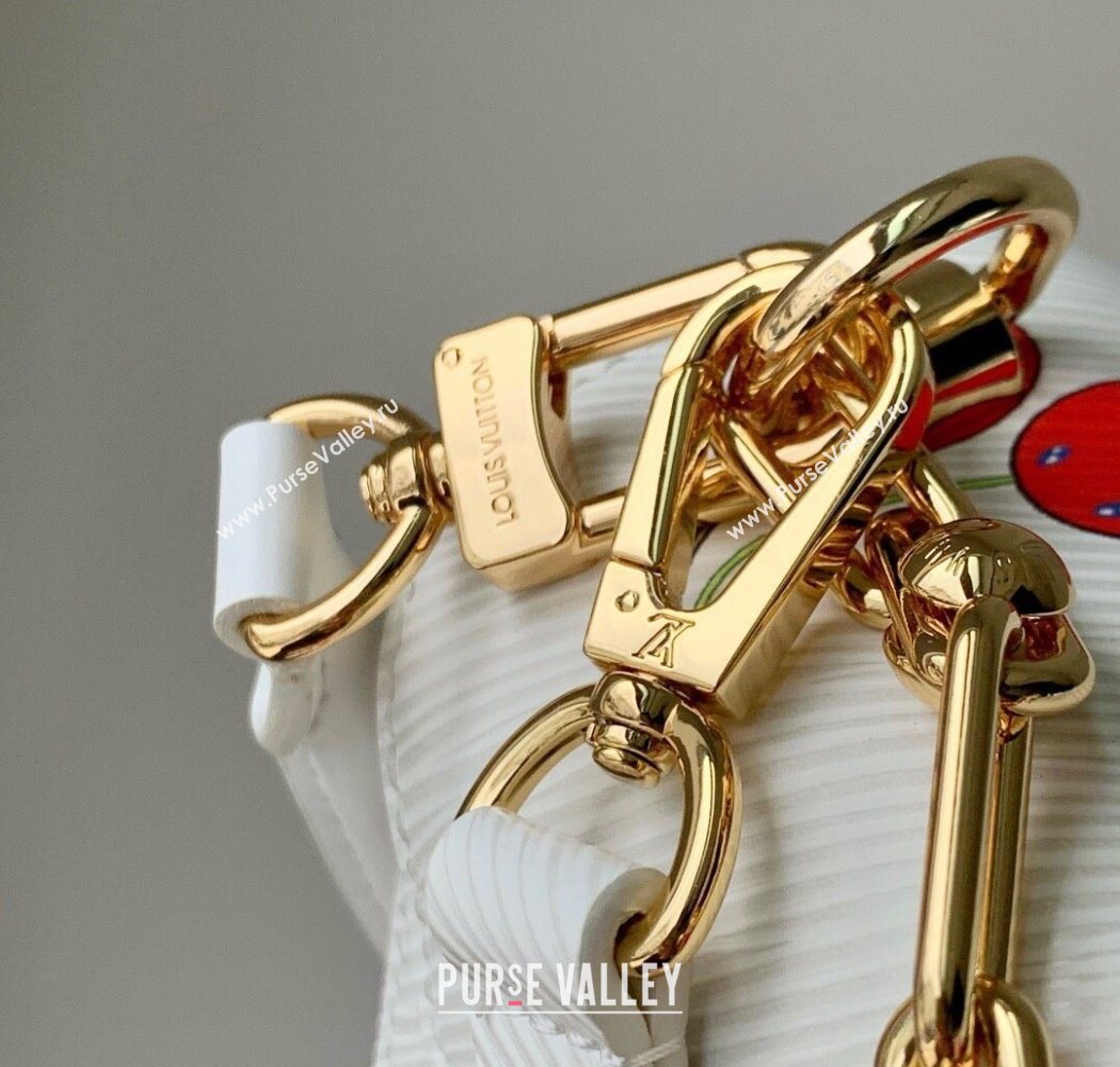 Louis Vuitton LV x TM Twist PM bag in White Cherry Epi Leather 2025 M13239 (KI-250702010)
