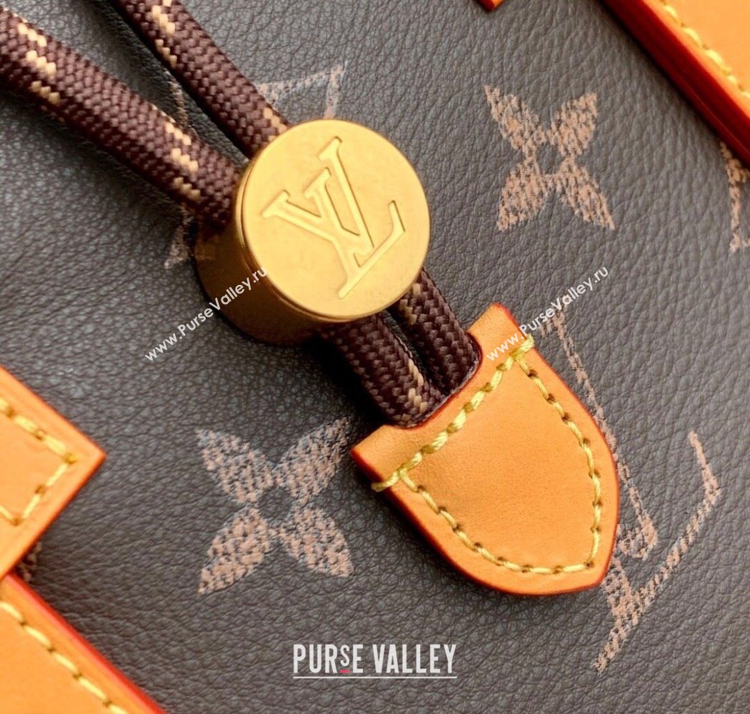 Louis Vuitton Mens Christopher MM Backpack Bag in Monogram Canvas and Leather Apricot 2025 M14038 (KI-250702018)