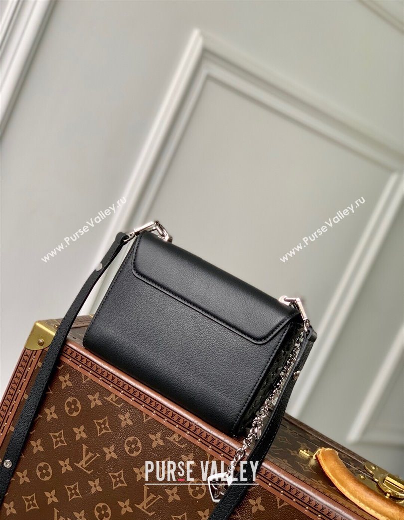Louis Vuitton Twist PM Slim bag in Leather Black 2025 M14636 (KI-250702019)