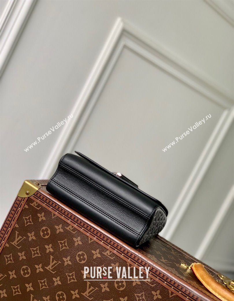Louis Vuitton Twist PM Slim bag in Leather Black 2025 M14636 (KI-250702019)