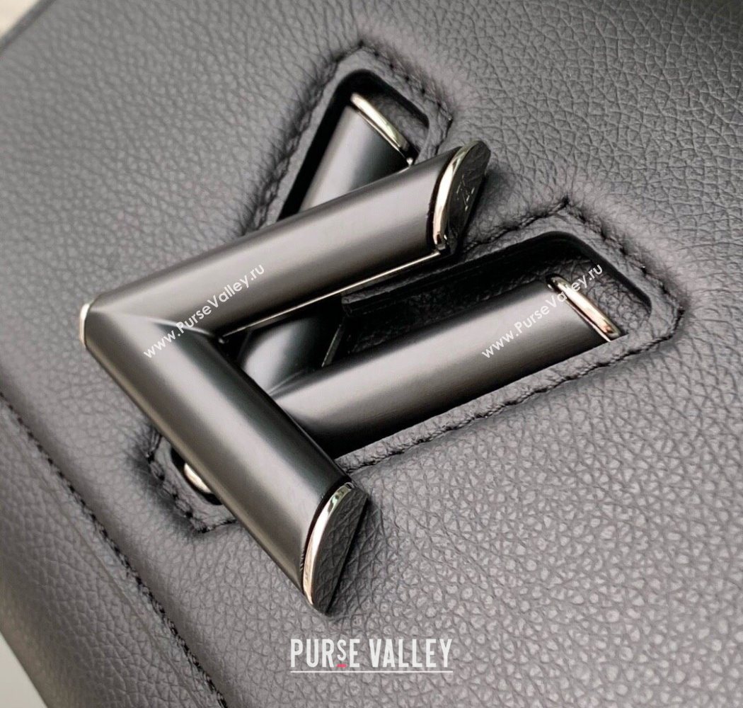 Louis Vuitton Twist PM Slim bag in Leather Black 2025 M14636 (KI-250702019)