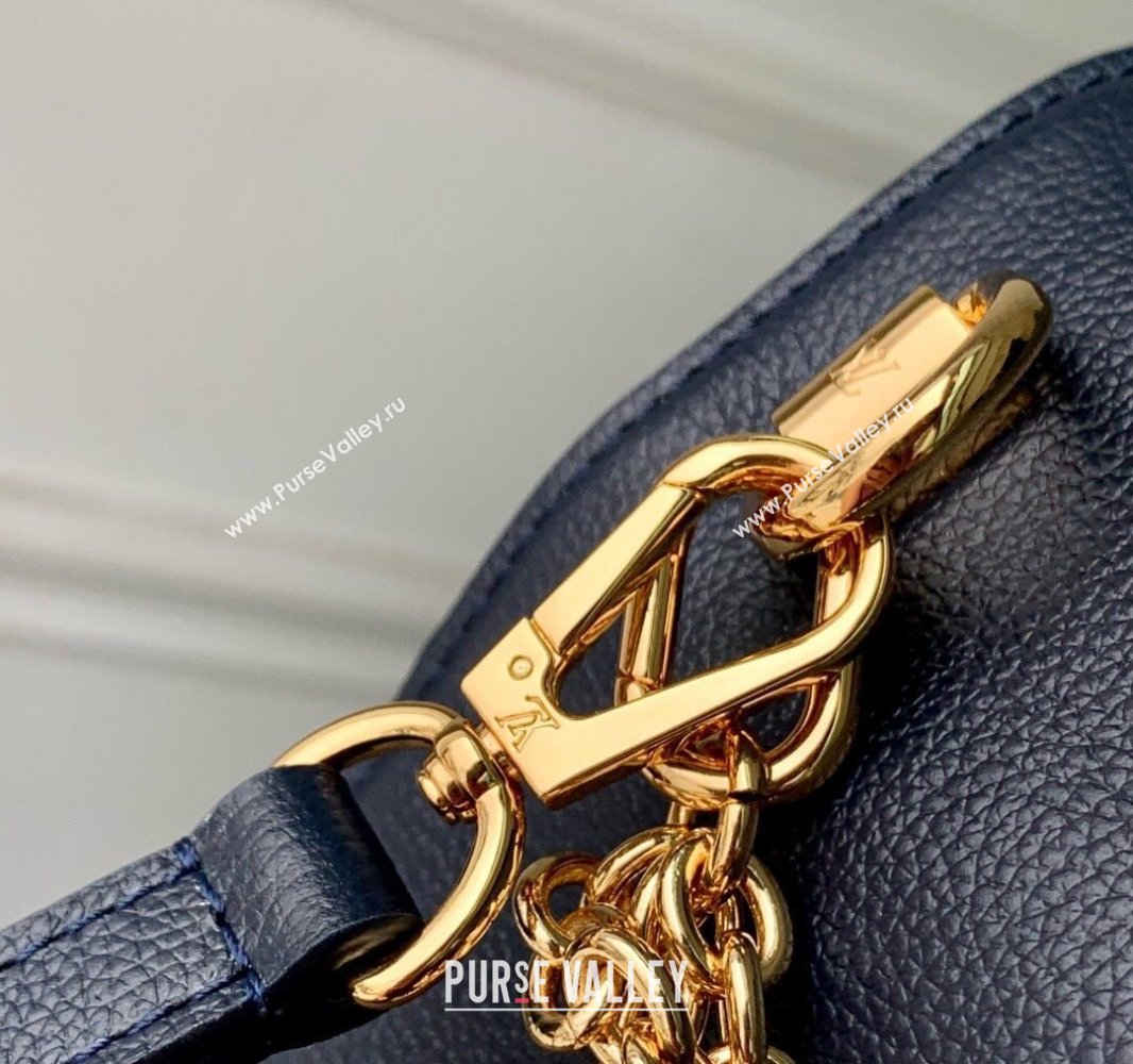 Louis Vuitton Twist MM Slim bag in Leather Navy Blue 2025 M14342 (KI-250702020)
