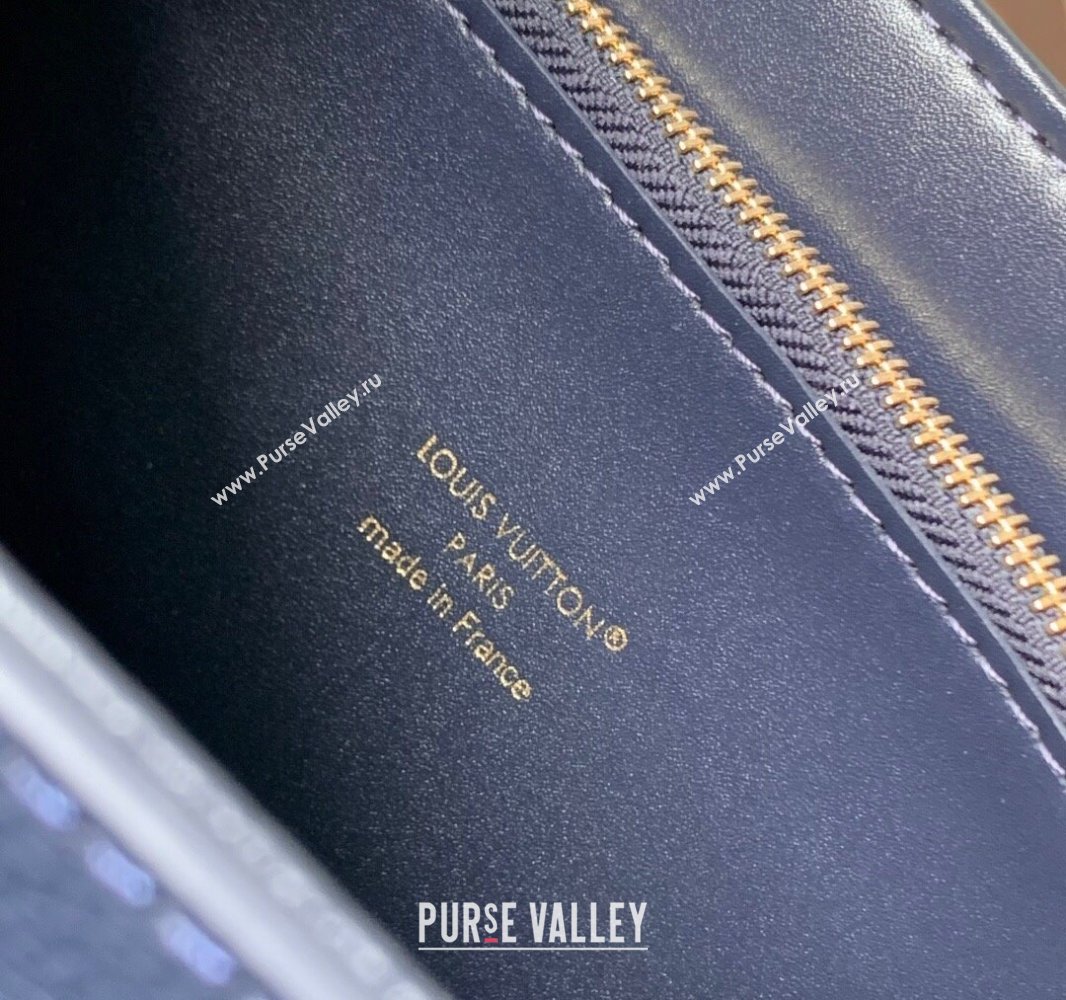 Louis Vuitton Twist MM Slim bag in Leather Navy Blue 2025 M14342 (KI-250702020)