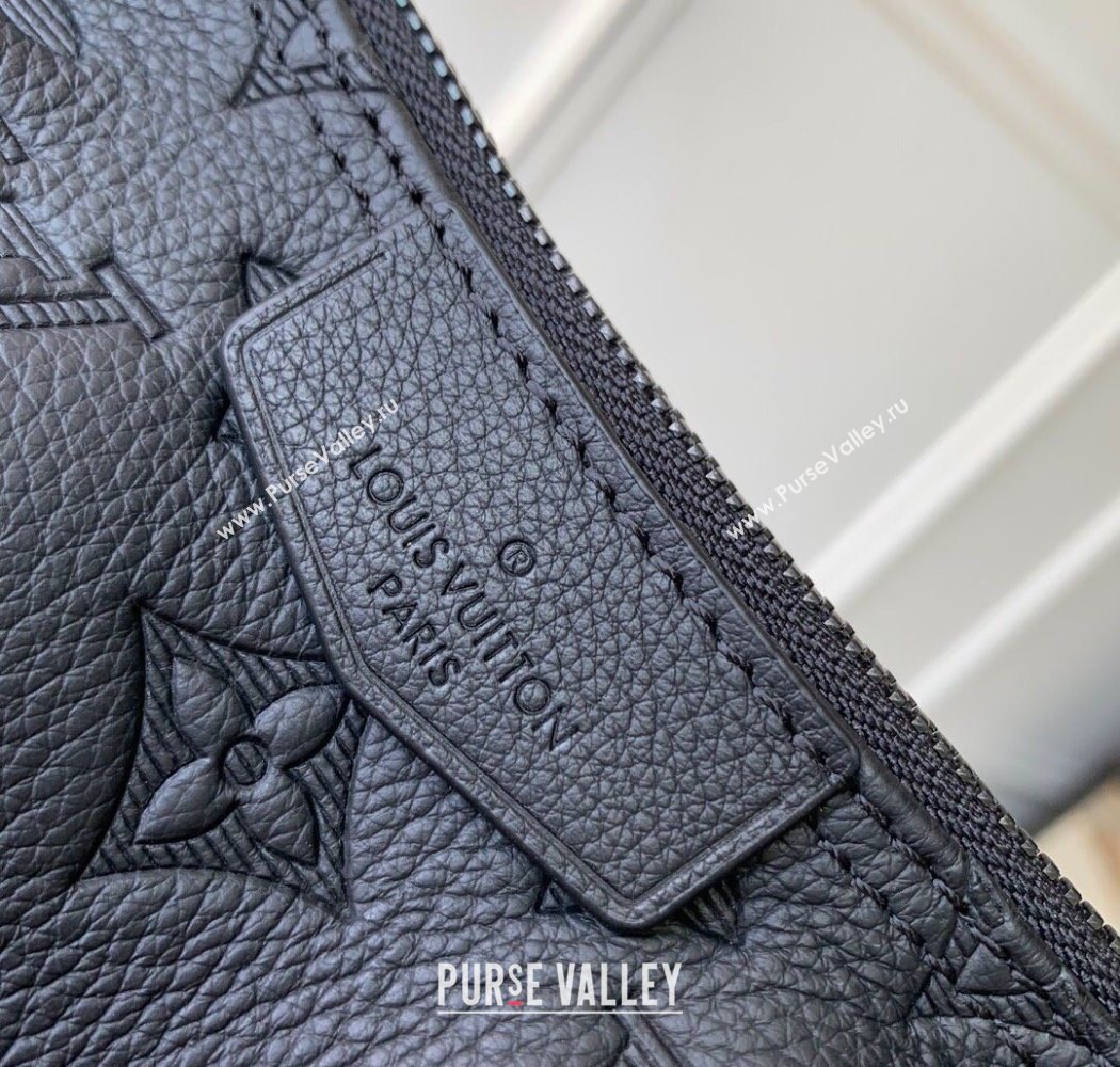 Louis Vuitton Mens Hamac Bag PM in Black Monogram Shadow Leather 2025 M12510 (KI-250702002)
