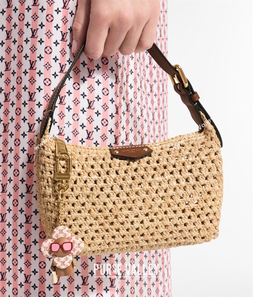 Louis Vuitton Hills Pochette Mini Bag Raffia Straw M14304 2025 (KI-250702003)