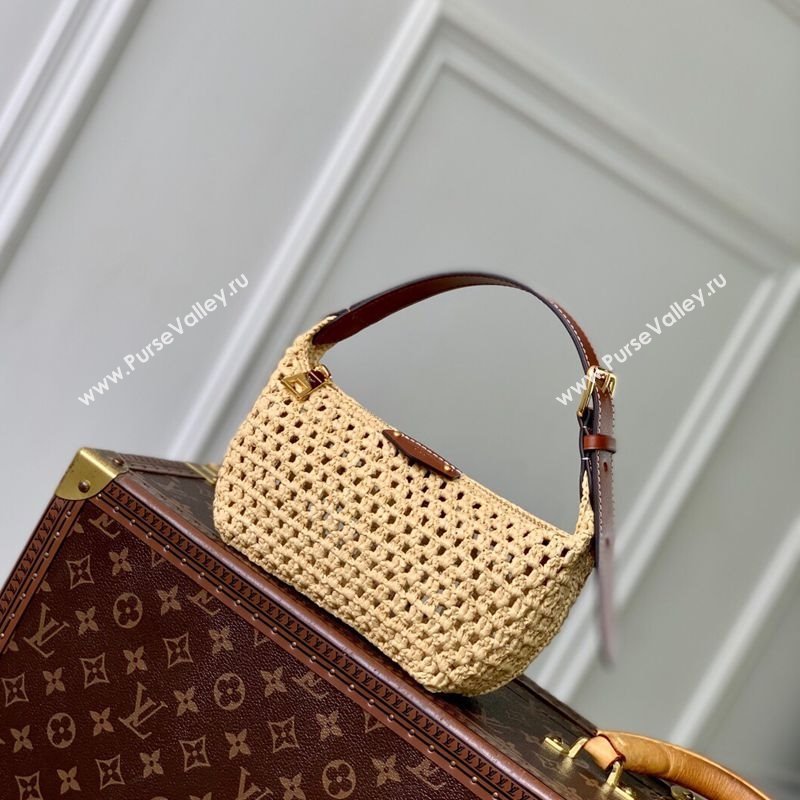 Louis Vuitton Hills Pochette Mini Bag Raffia Straw M14304 2025 (KI-250702003)