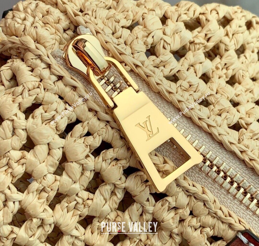 Louis Vuitton Hills Pochette Mini Bag Raffia Straw M14304 2025 (KI-250702003)