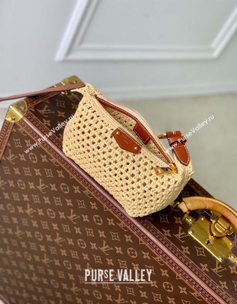 Louis Vuitton Hills Pochette Mini Bag Raffia Straw M14304 2025 (KI-250702003)