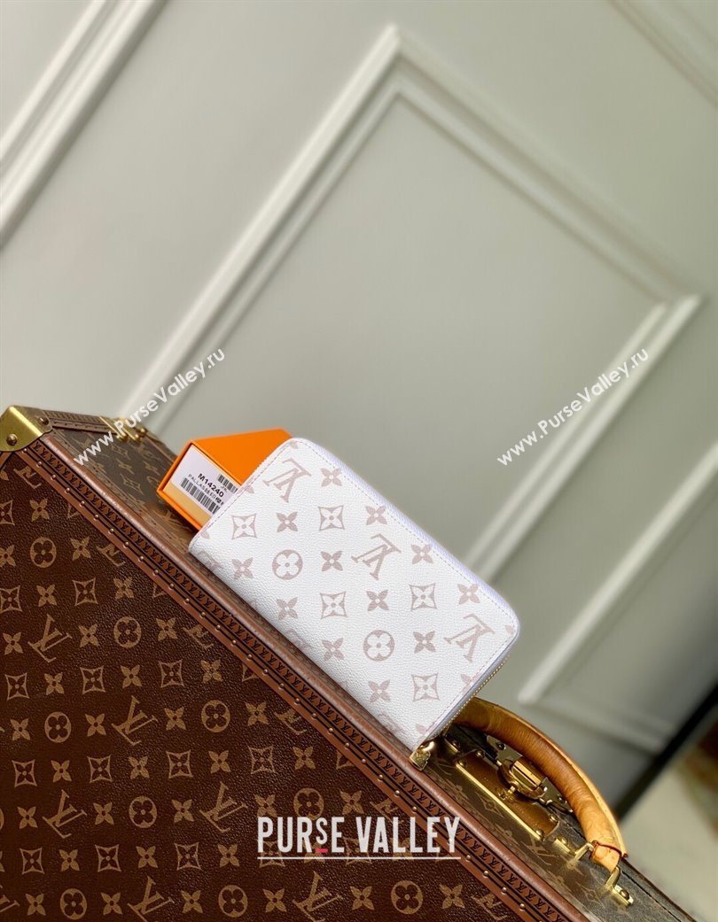 Louis Vuitton LV x TM Zippy Wallet in Cherry Monogram Canvas M14240 White 2025 (KI-250702004)
