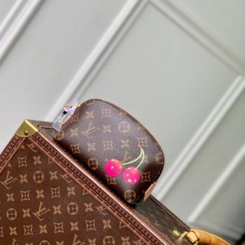 Louis Vuitton LV x TM Cosmetic Pouch in Cherry Monogram Canvas M47515 Brown 2025 (KI-250702006)