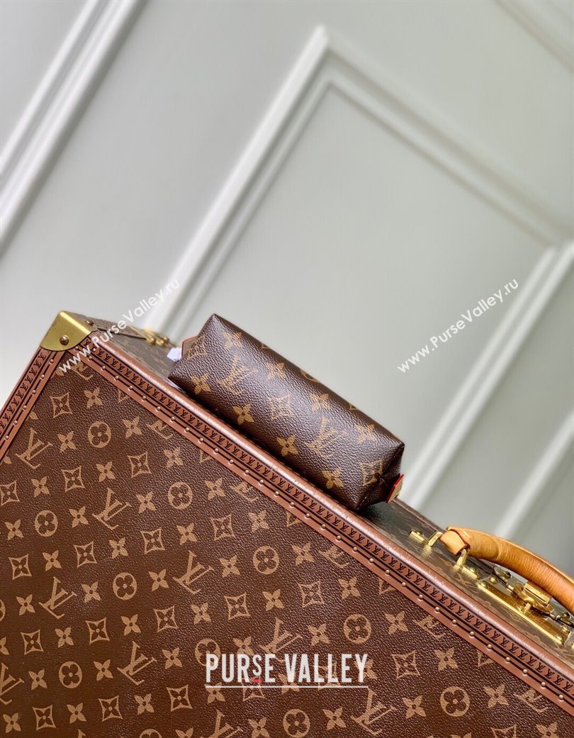 Louis Vuitton LV x TM Cosmetic Pouch in Cherry Monogram Canvas M47515 Brown 2025 (KI-250702006)
