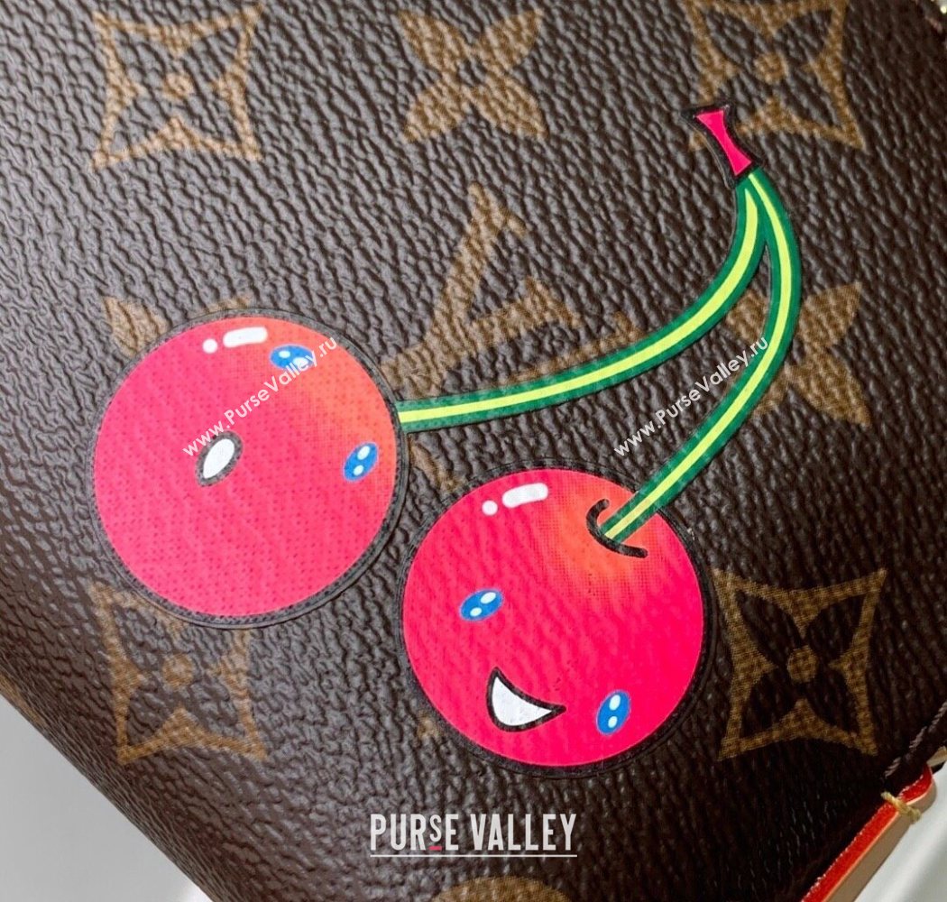 Louis Vuitton LV x TM Cosmetic Pouch in Cherry Monogram Canvas M47515 Brown 2025 (KI-250702006)