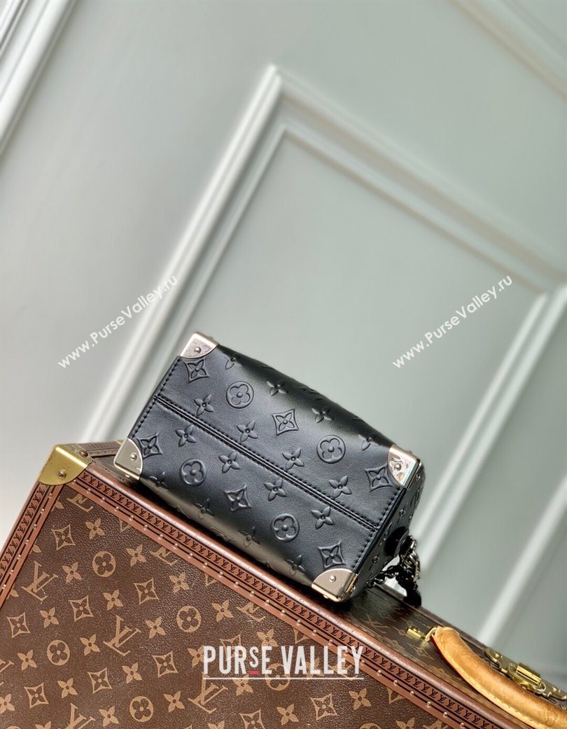 Louis Vuitton Speedy Trunk 20 bag in Black Monogram Leather M14575 2025 (KI-250702007)