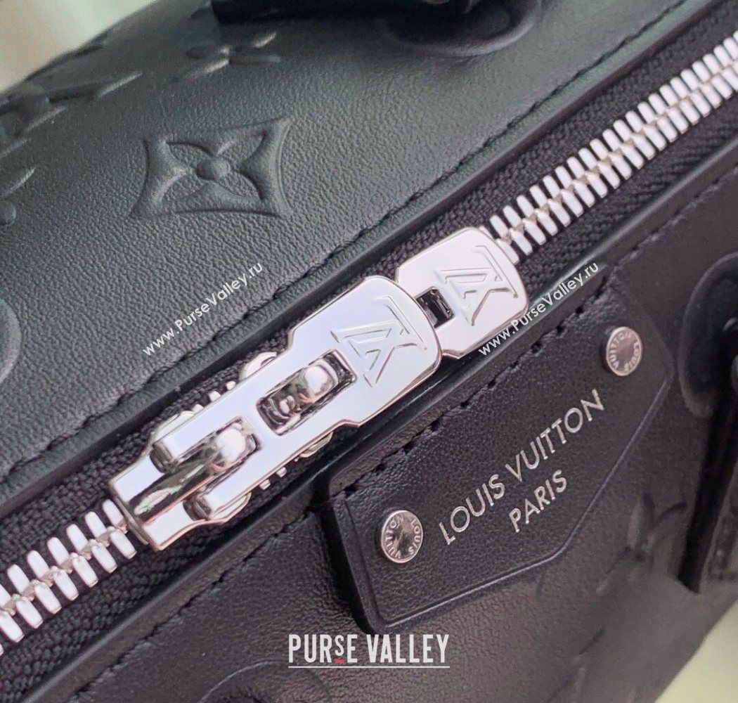 Louis Vuitton Speedy Trunk 20 bag in Black Monogram Leather M14575 2025 (KI-250702007)