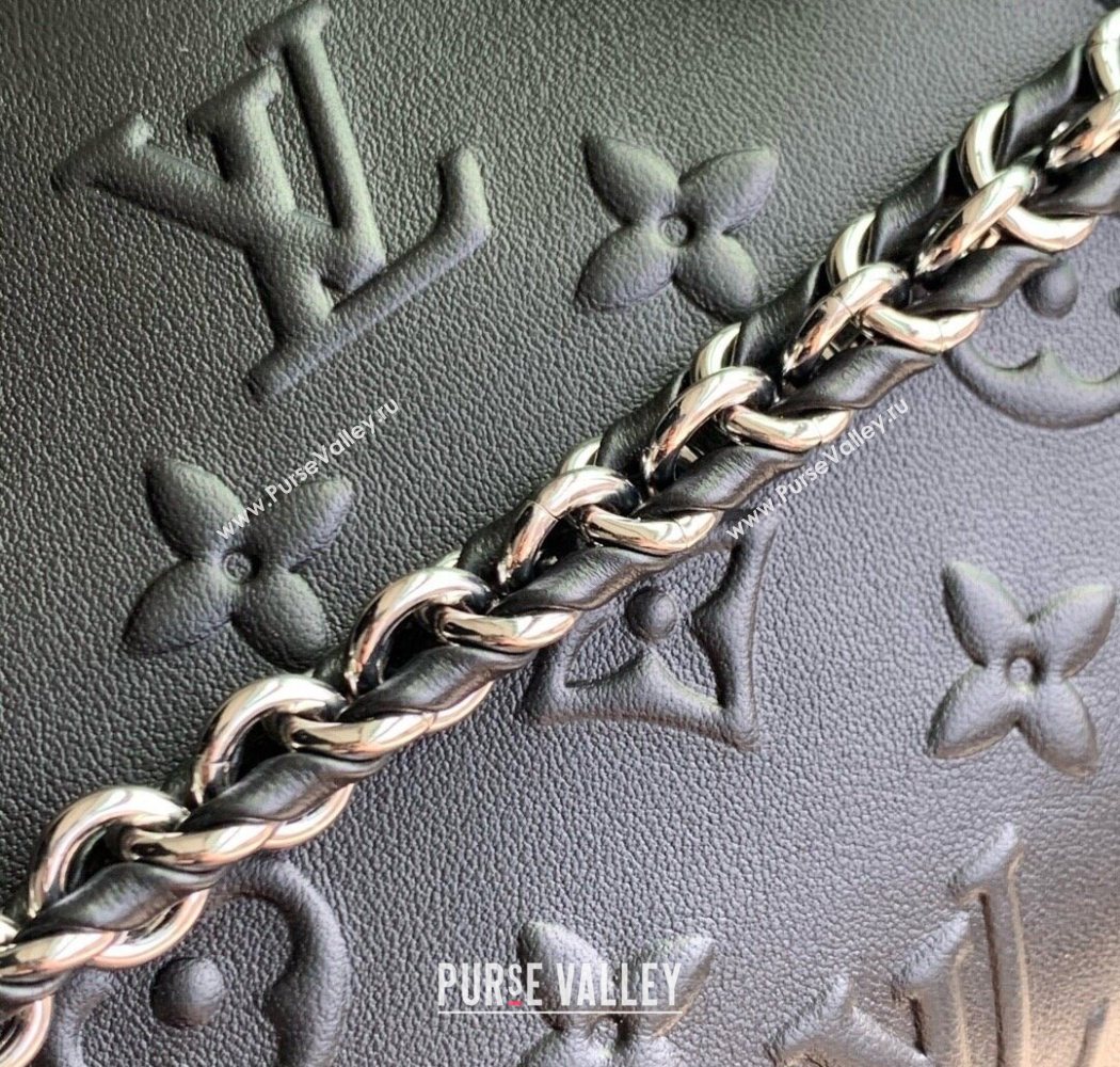 Louis Vuitton Speedy Trunk 20 bag in Black Monogram Leather M14575 2025 (KI-250702007)