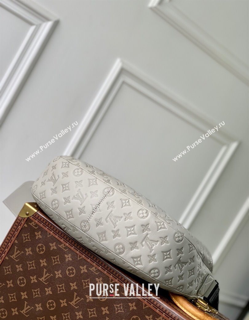 Louis Vuitton Hobo Hamac Bag in Sand Grey Monogram Shadow Leather M24468 2025 (KI-250702001)