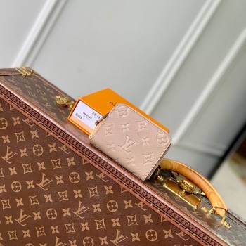 Louis Vuitton Zippy Coin Purse Wallet in Beige Monogram Empreinte Calf Leather M60574 2025 (KI-250701109)