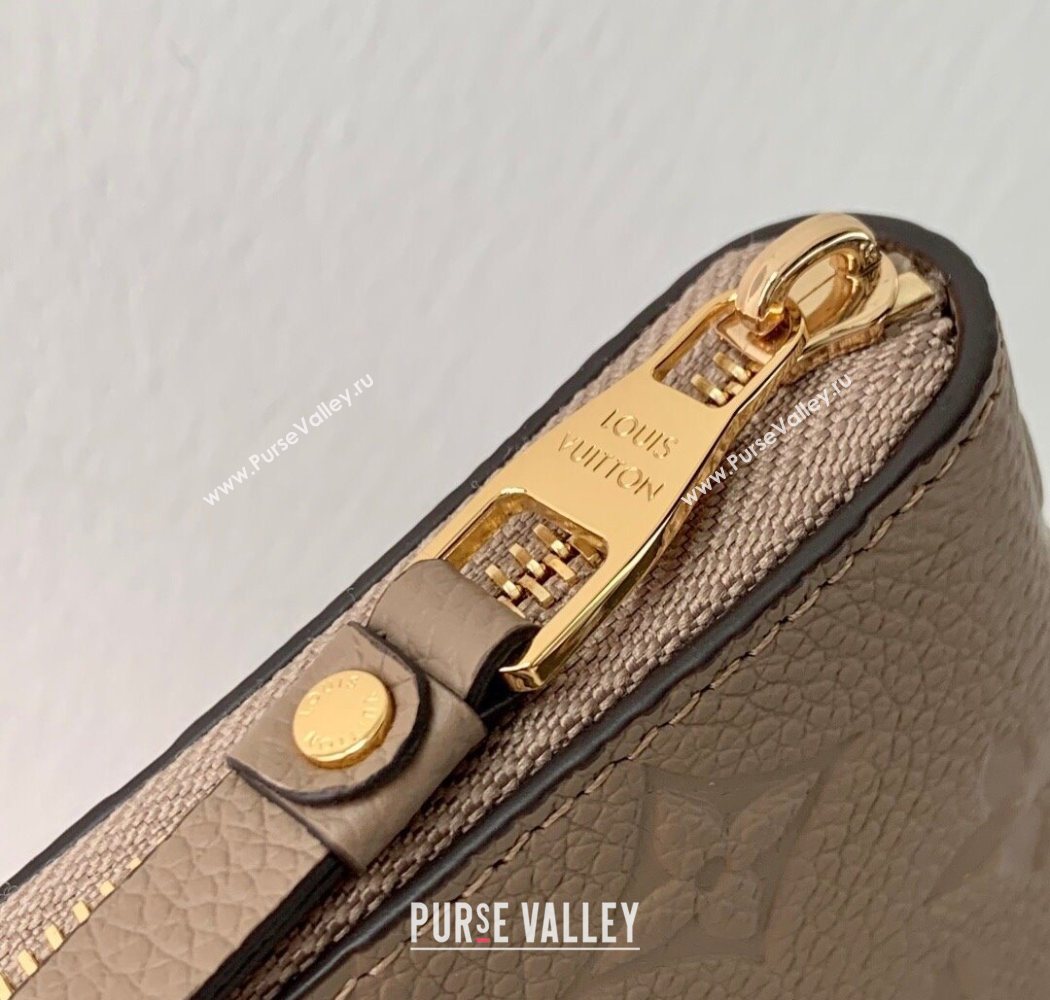 Louis Vuitton Zippy Coin Purse Wallet in Beige Monogram Empreinte Calf Leather M60574 2025 (KI-250701109)