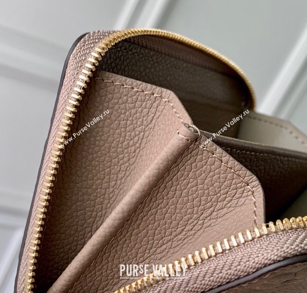 Louis Vuitton Zippy Coin Purse Wallet in Beige Monogram Empreinte Calf Leather M60574 2025 (KI-250701109)