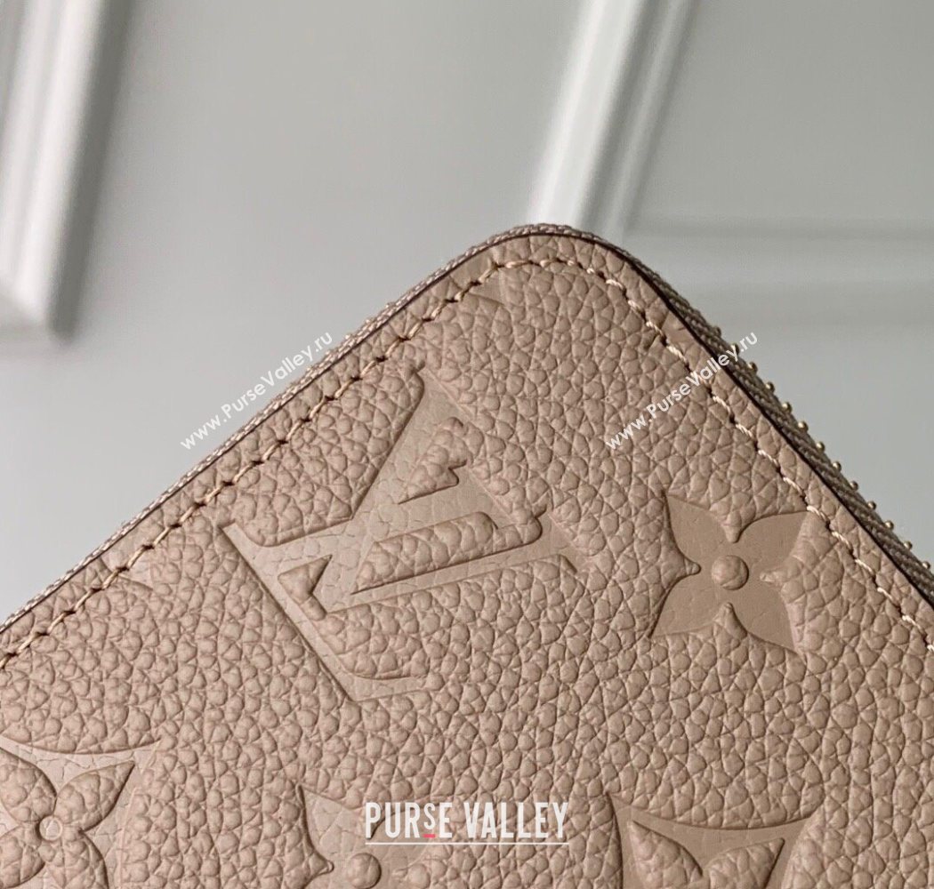 Louis Vuitton Zippy Wallet in Beige Monogram Empreinte Leather M69034 2025 (KI-250701110)